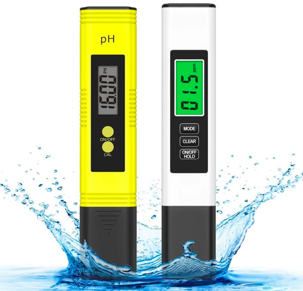 Handheld pH and EC Meter Just Vertical 